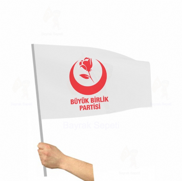 Byk Birlik Partisi Sopal Bayraklar