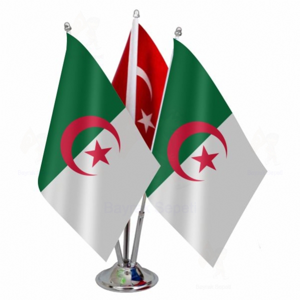 Cezayir 3 L Masa Bayraklar ls
