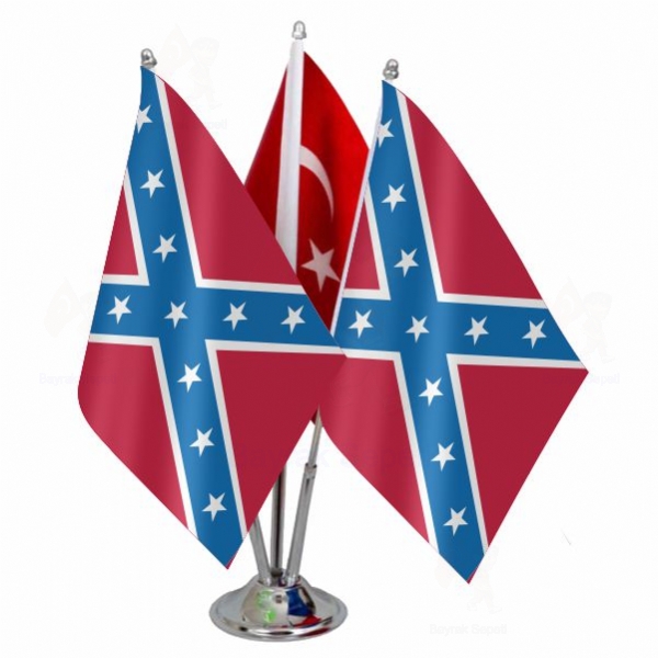 Confederate States Of America Amerika Konfedere Devletleri 3 L Masa Bayraklar Bul