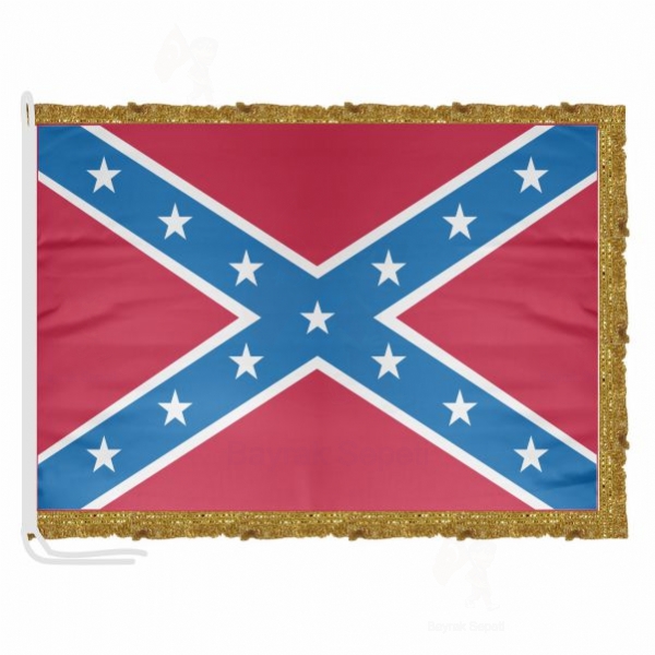 Confederate States Of America Amerika Konfedere Devletleri Saten Kuma Makam Bayra