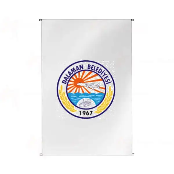 Dalaman Belediyesi Bina Cephesi Bayrakları