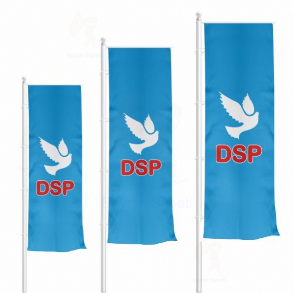 Demokratik Sol Parti Dikey Gönder Bayrakları