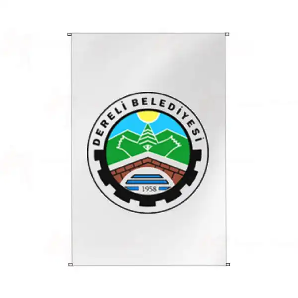 Dereli Belediyesi Bina Cephesi Bayrakları