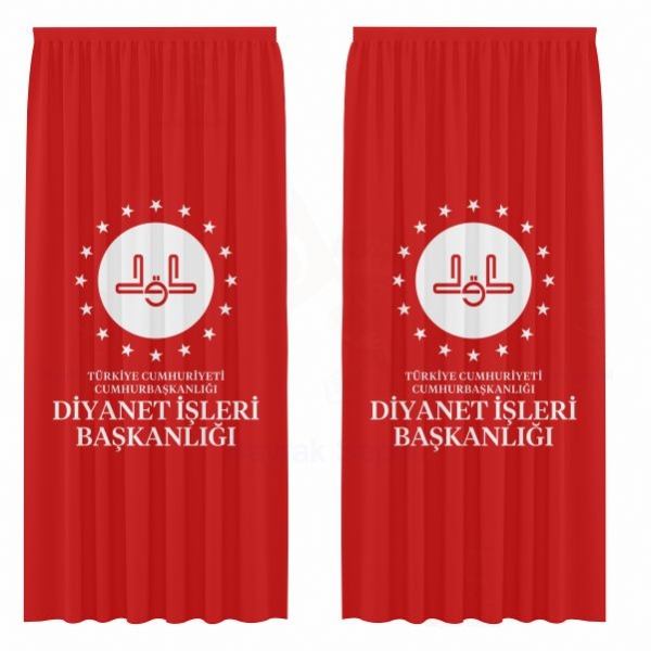 Diyanet leri Bakanl Gnelik Saten Perde Resmi