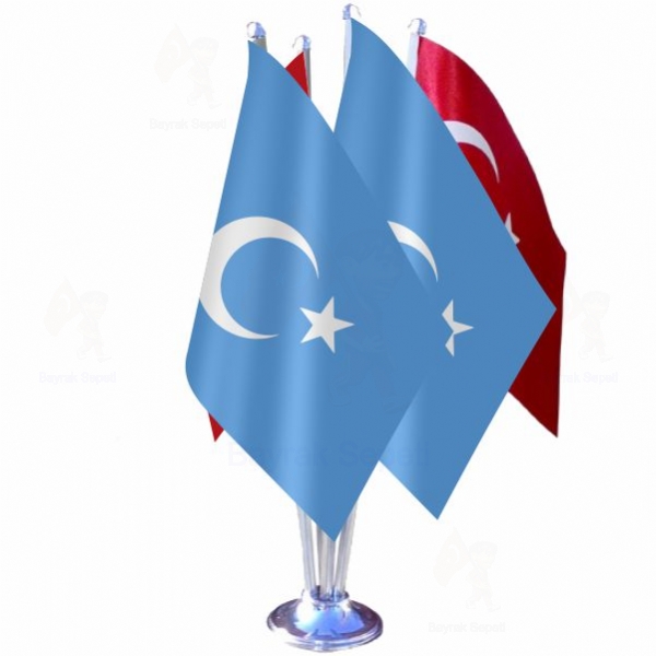 Dou Trkistan 4 L Masa Bayraklar
