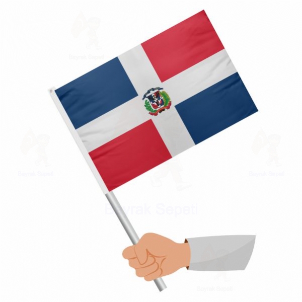 Dominik Cumhuriyeti Sopal Bayraklar Toptan Alm