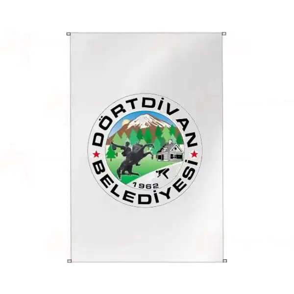 Drtdivan Belediyesi Bina Cephesi Bayraklar