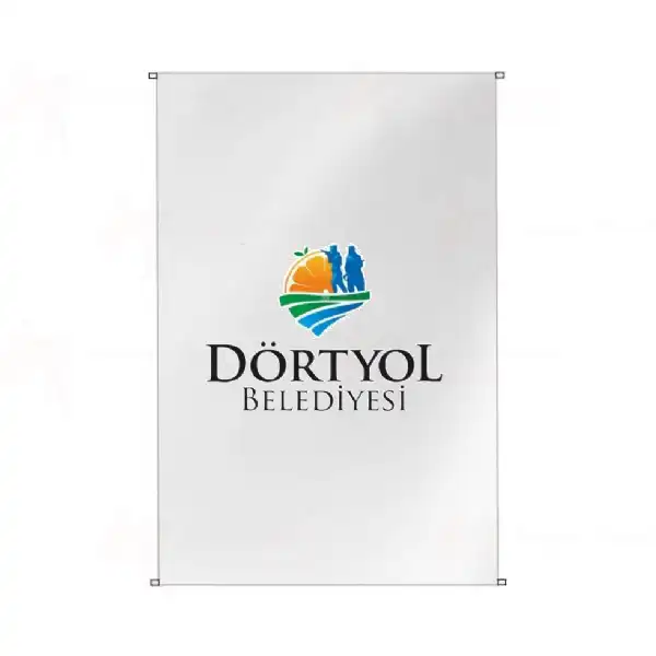 Drtyol Belediyesi Bina Cephesi Bayraklar
