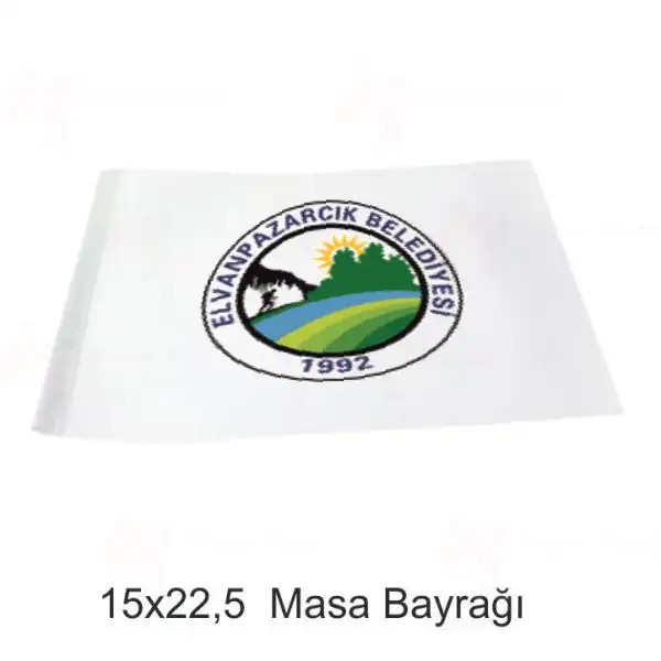 Elvanpazarcık Belediyesi Masa Bayrakları