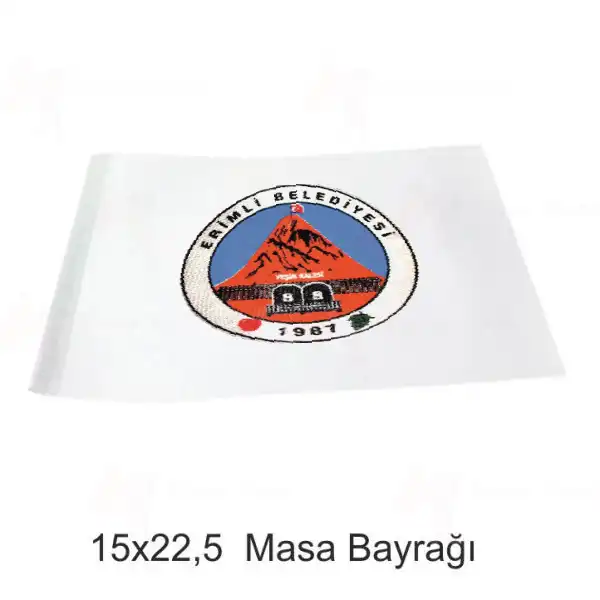 Erimli Belediyesi Masa Bayrakları