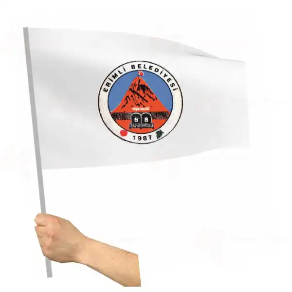 Erimli Belediyesi Sopalı Bayraklar