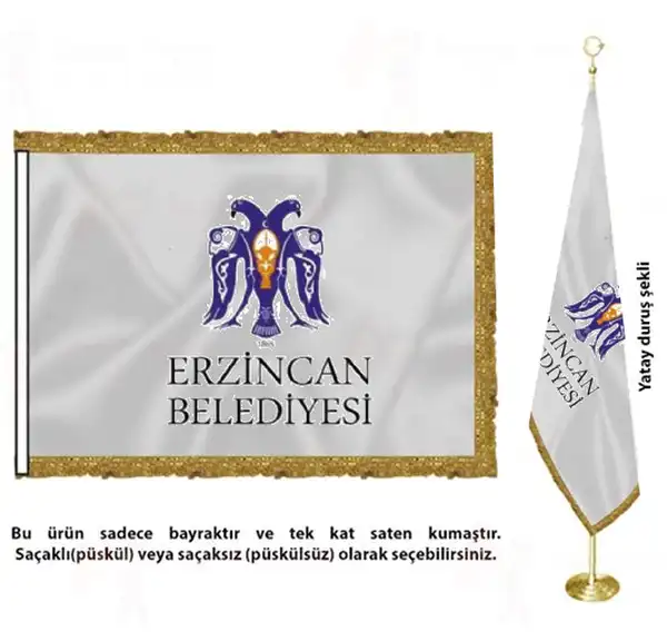 Erzincan Belediyesi Saten Kuma Makam Bayra retimi ve Sat
