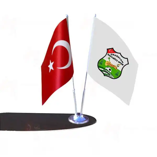 Erzincan Refahiyespor 2 Li Masa Bayraklar Toptan