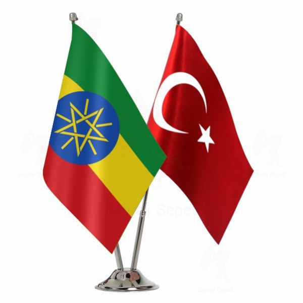 Etiyopya 2 Li Masa Bayraklar zellii