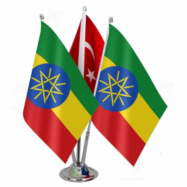 Etiyopya 3 L Masa Bayraklar eitleri