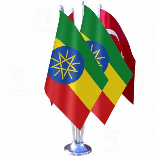 Etiyopya 4 L Masa Bayraklar Toptan