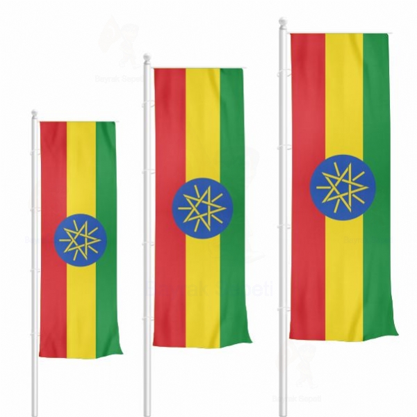 Etiyopya Dikey Gnder Bayrak Tasarm