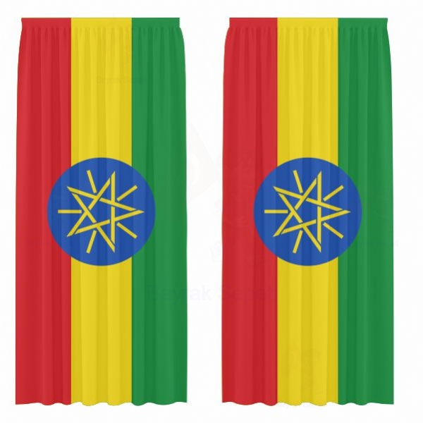 Etiyopya Gnelik Saten Perde