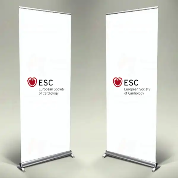 European Society Of Cardiology Roll Up ve Banner