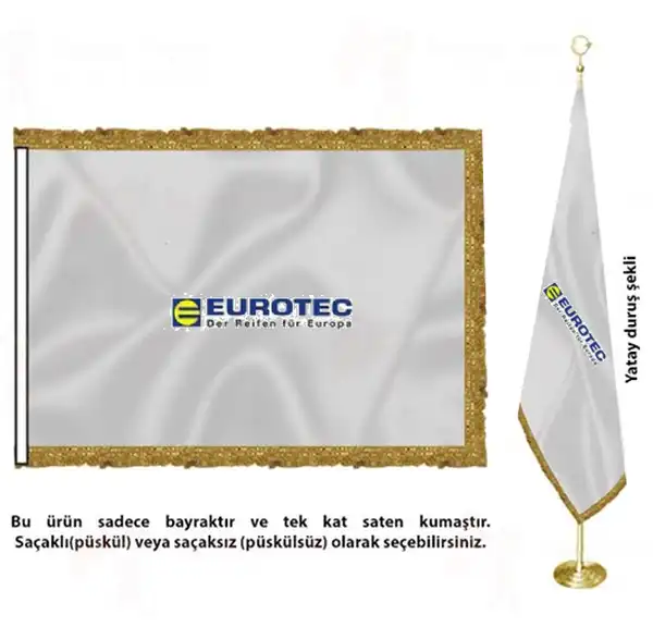 Eurotec Saten Kumaş Makam Bayrağı