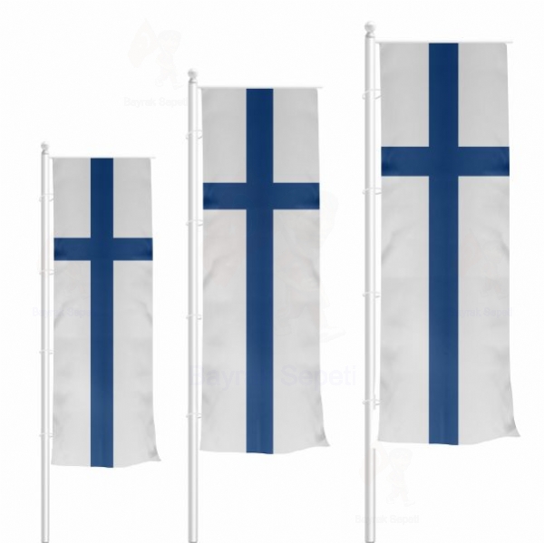 Finlandiya Dikey Gnder Bayrak Resmi