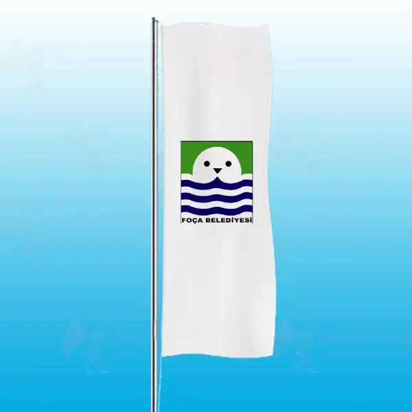 Foça Belediyesi Dikey Gönder Bayrakları