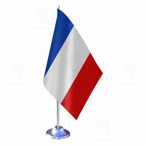 Fransa Tekli Masa Bayraklar lleri