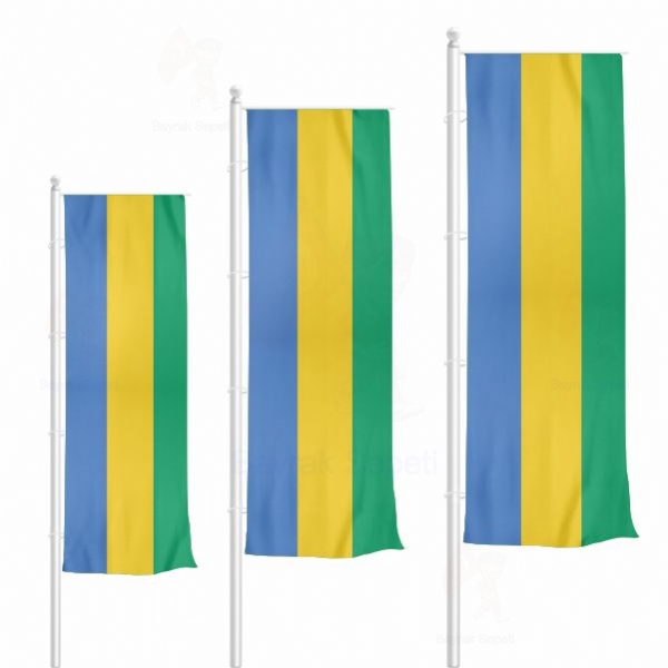 Gabon Dikey Gnder Bayrak eitleri