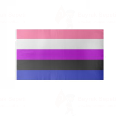 Genderfluidity Pride Yabanc Devlet Bayra