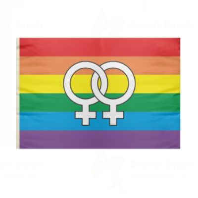 Gkkua Lesbian Pride Rainbow Flamas Tasarm