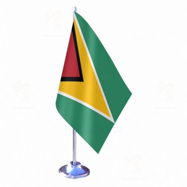 Guyana Tekli Masa Bayraklar