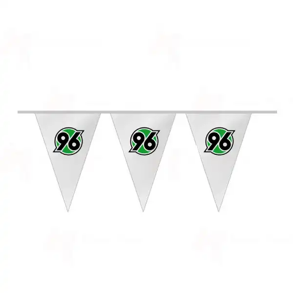 Hannover 96 İpe Dizili Üçgen Bayraklar