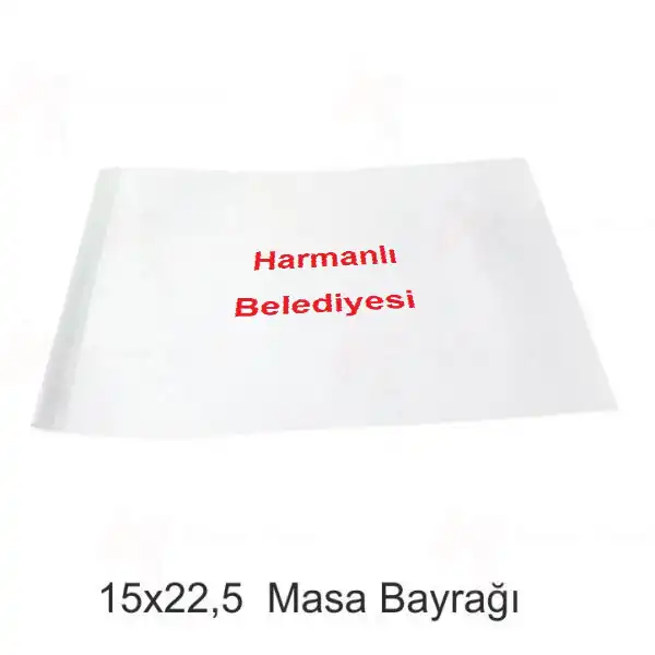 Harmanl Belediyesi Masa Bayraklar