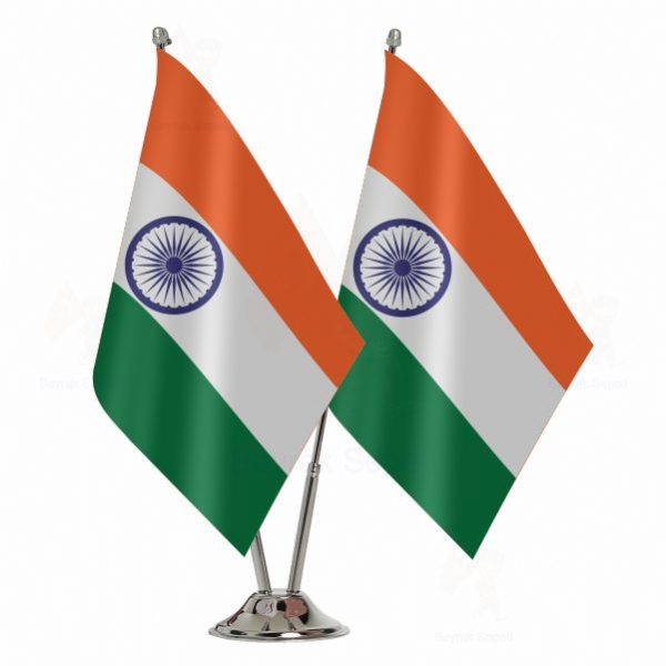 Hindistan 2 Li Masa Bayra Grselleri