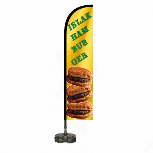 Islak Hamburger Reklam Bayraklar