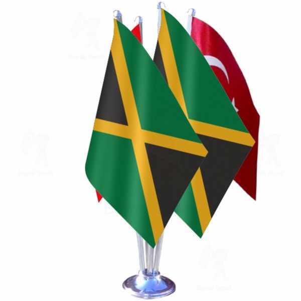 Jamaika 4 L Masa Bayraklar