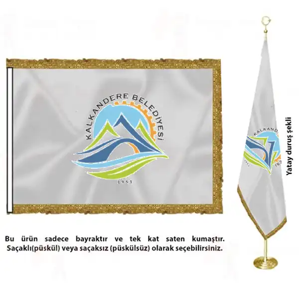 Kalkandere Belediyesi Saten Kumaş Makam Bayrağı