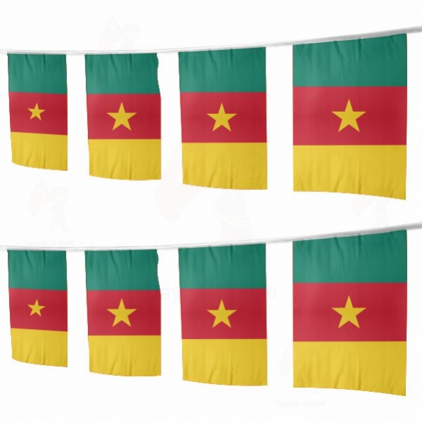 Kamerun pe Dizili Ssleme Bayraklar