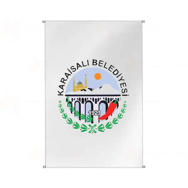 Karaisal Belediyesi Bina Cephesi Bayraklar