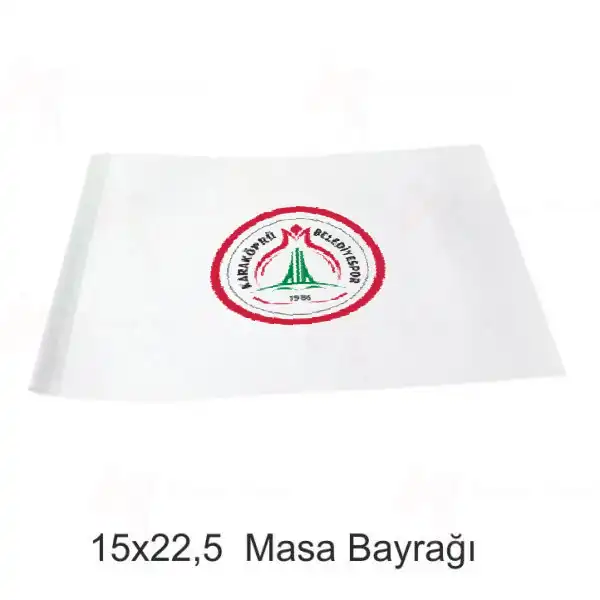 Karakpr Belediyespor Masa Bayraklar zellii