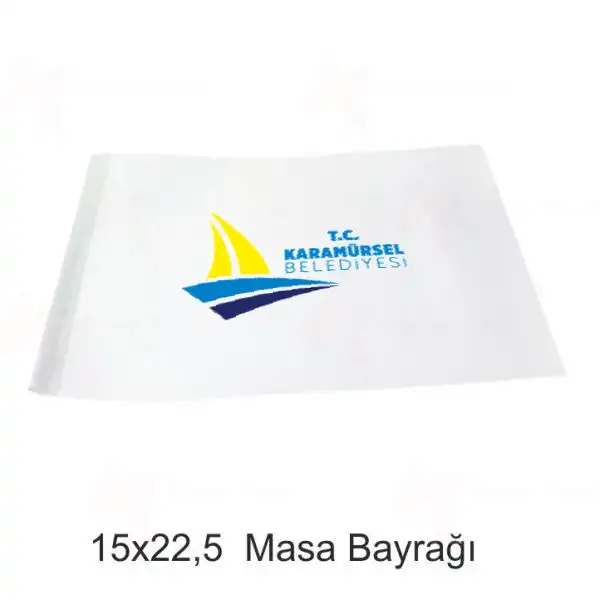 Karamrsel Belediyesi Masa Bayraklar Ebat