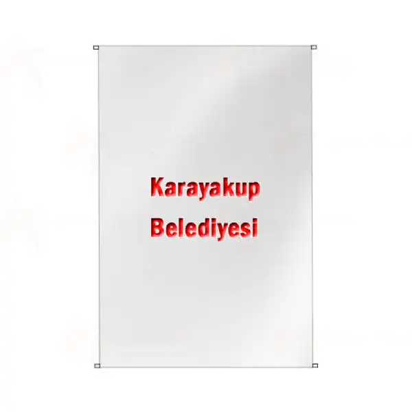 Karayakup Belediyesi Bina Cephesi Bayraklar