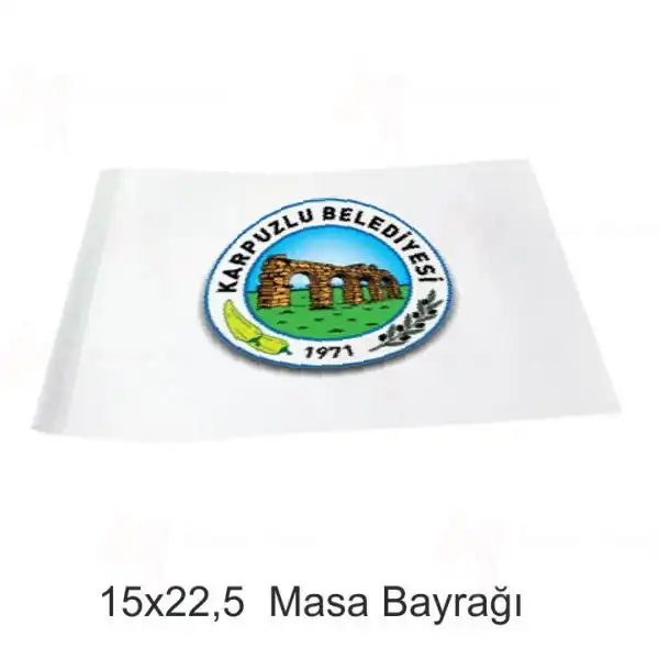 Karpuzlu Belediyesi Masa Bayraklar