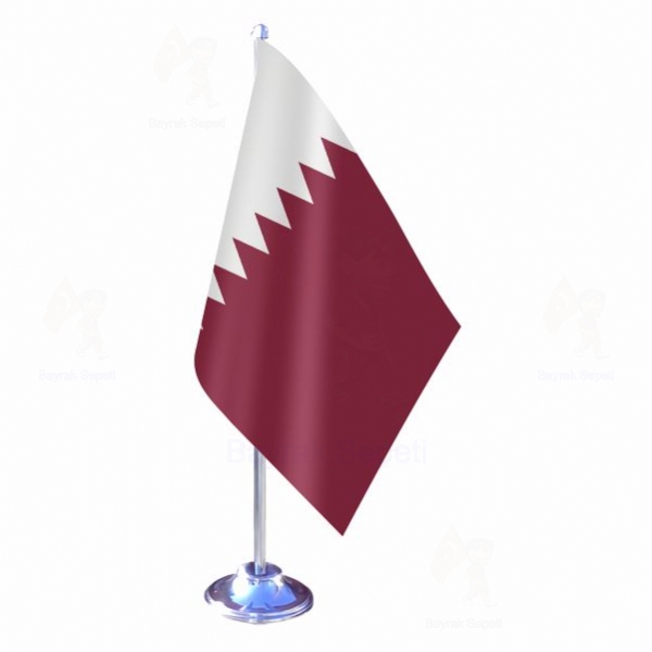 Katar Tekli Masa Bayraklar