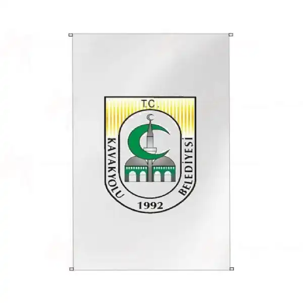 Kavakyolu Belediyesi Bina Cephesi Bayraklar