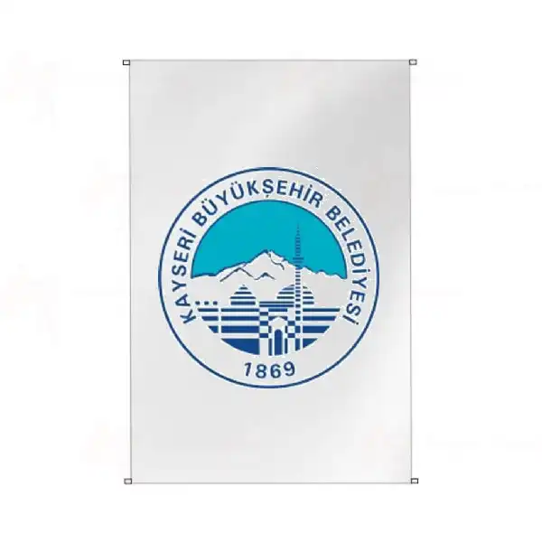 Kayseri Bykehir Belediyesi Bina Cephesi Bayraklar