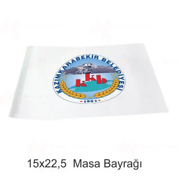 Kazmkarabekir Belediyesi Masa Bayraklar