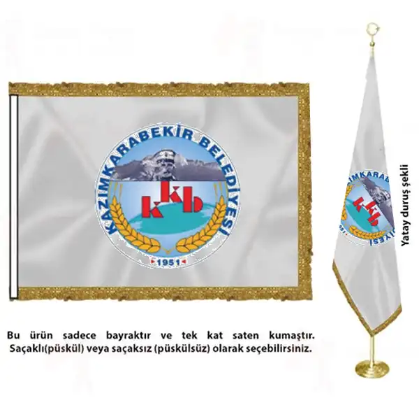 Kazmkarabekir Belediyesi Saten Kuma Makam Bayra