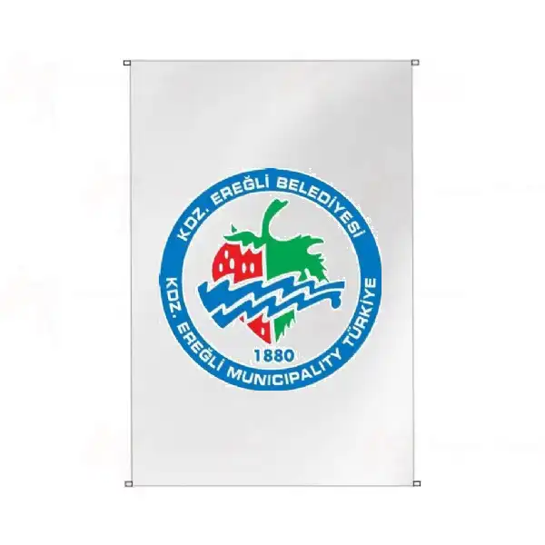 Kdz Ereğli Belediyesi Bina Cephesi Bayrakları