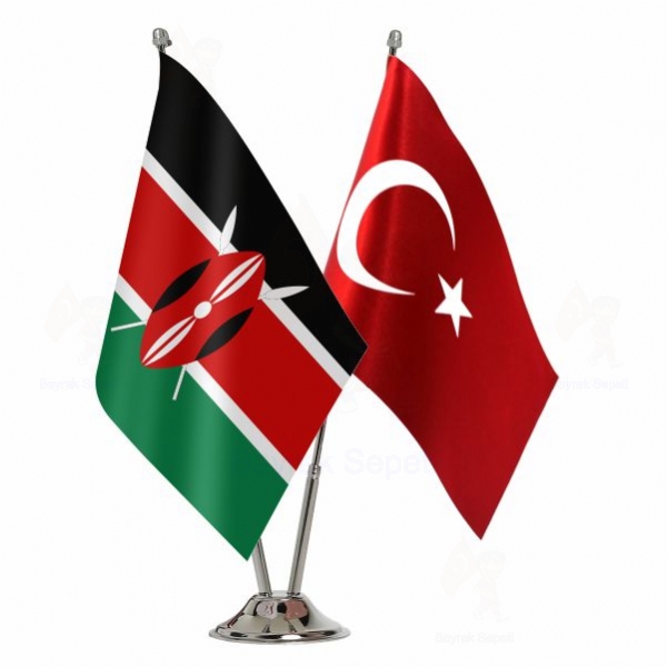 Kenya 2 Li Masa Bayraklar Toptan Alm